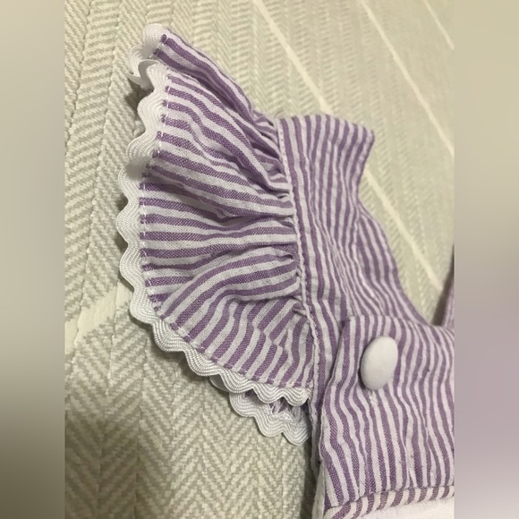 LIL CACTUS purple striped bunble girl's size 12-18M - Picture 4 of 9